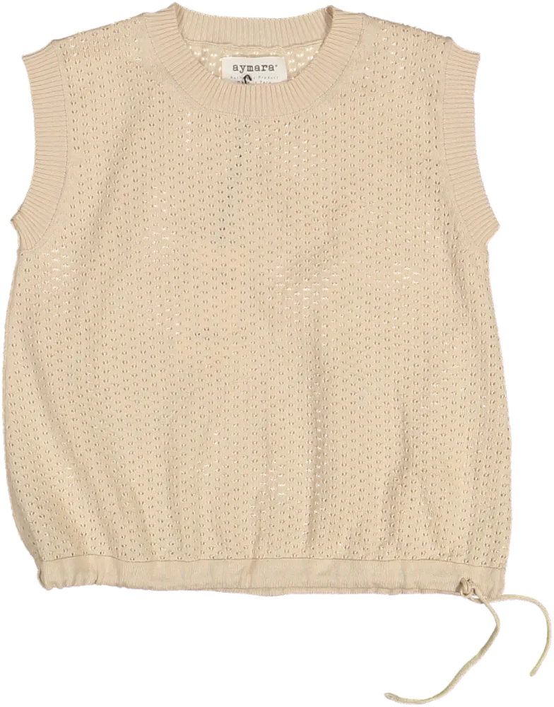 241 TOP TABITA-Ecru