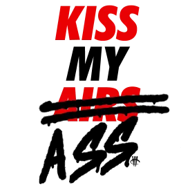Air Jordan 4 Red Cement - White T-Shirt (KISS MY AIRS)