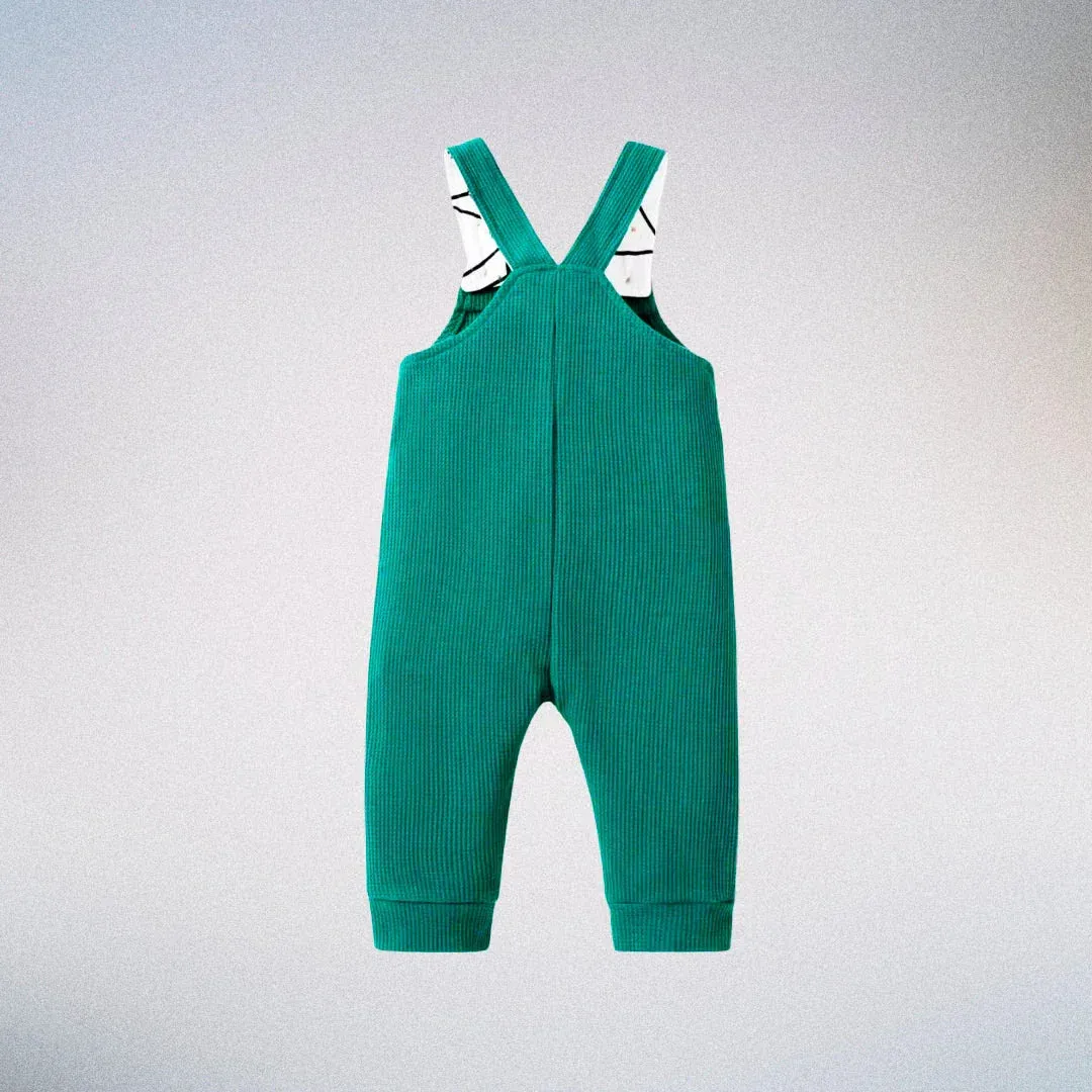 Austin Overalls - Cozy Waffle Fabric (3-24M)
