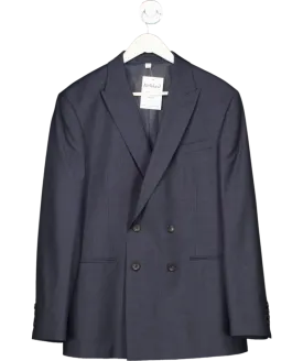 Autograph Blue Rich Wool Blend Suit Blazer UK 40" CHEST