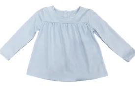 Basics Isla Knit Top-Pima, Light Blue