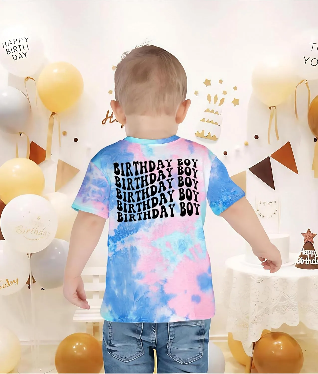 Birthday Dude Cute Graphic Tee - Boys & Girls Toddler to Teen Casual Short Sleeve Top