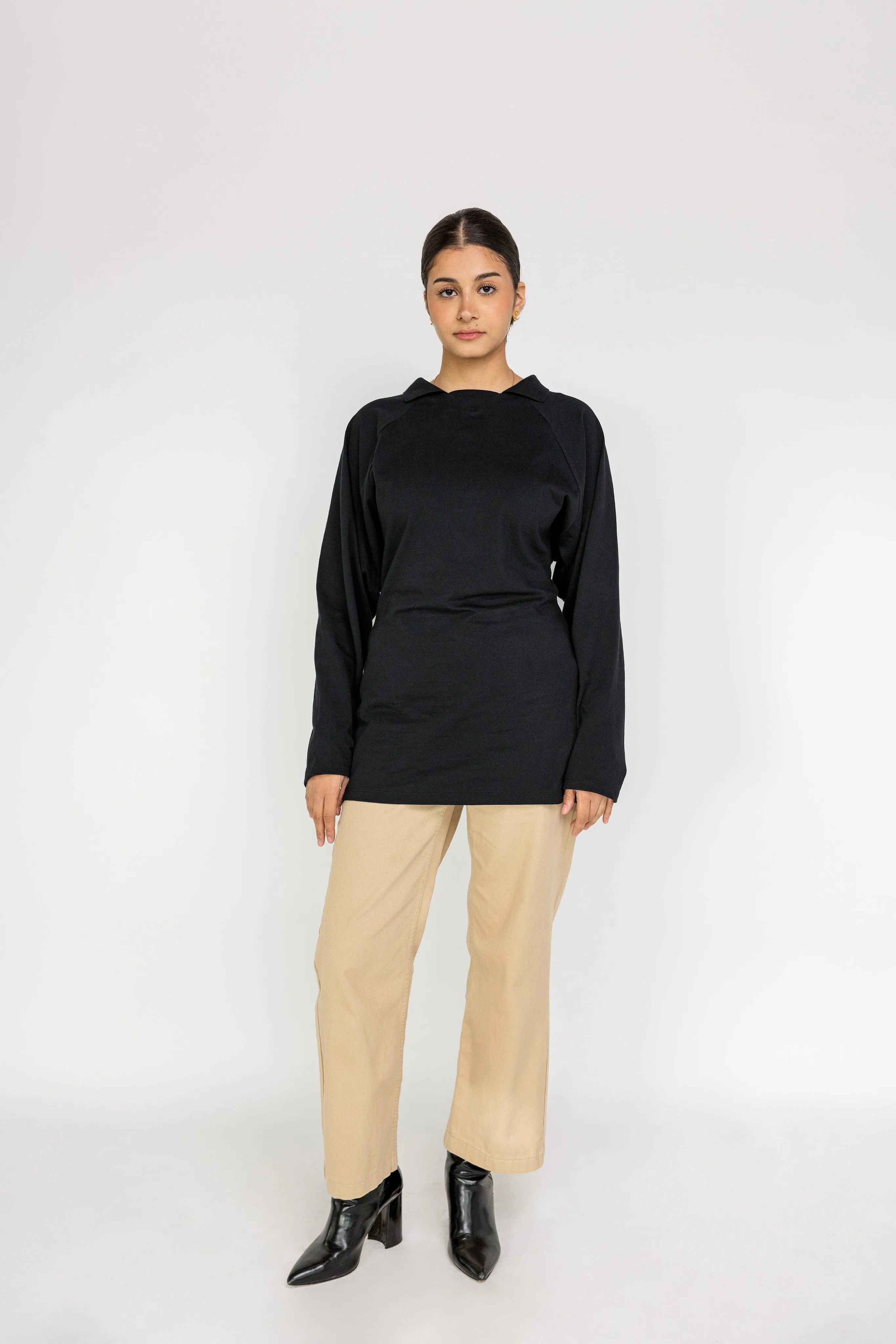 contoured polo