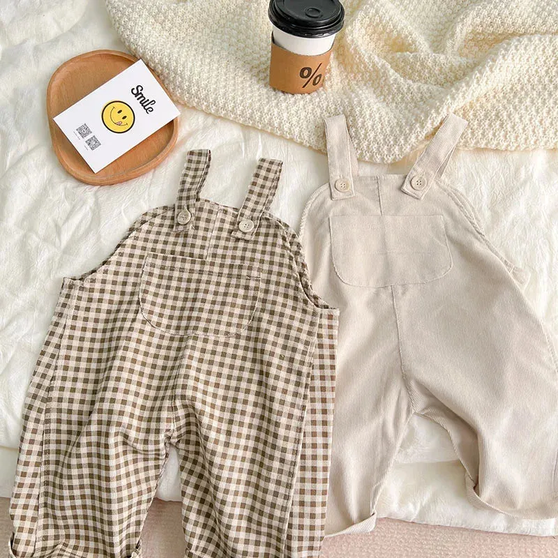 Corduroy Overalls Baby Jumpsuits
