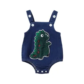 DINOSAUR Denim Romper