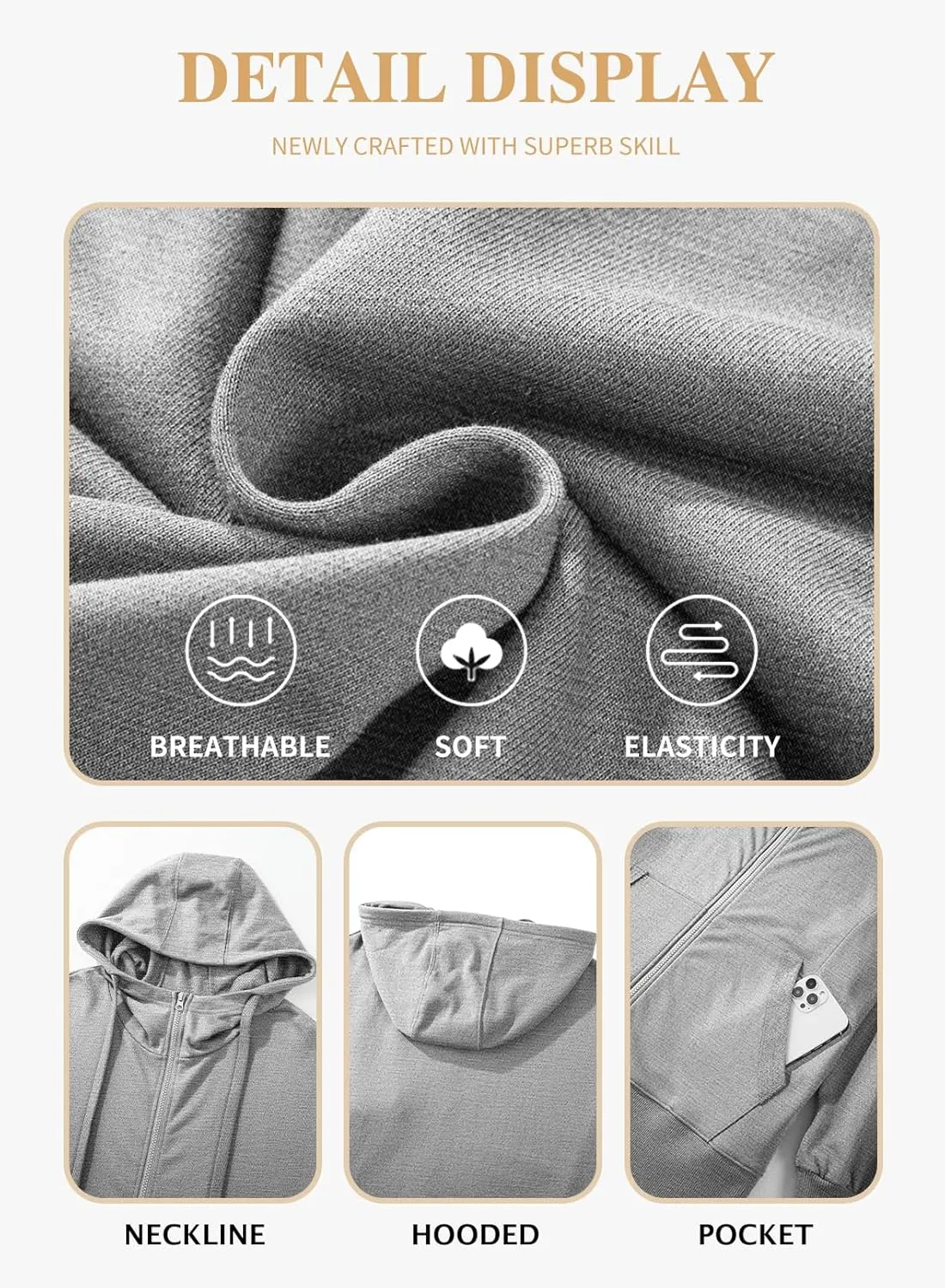 Eytino Women Plus Size Sweatshirts Long Sleeve Zip Up Oversized Casual Hoodies Jackets 2025 Fashion Fall Outfits(1X-5X)