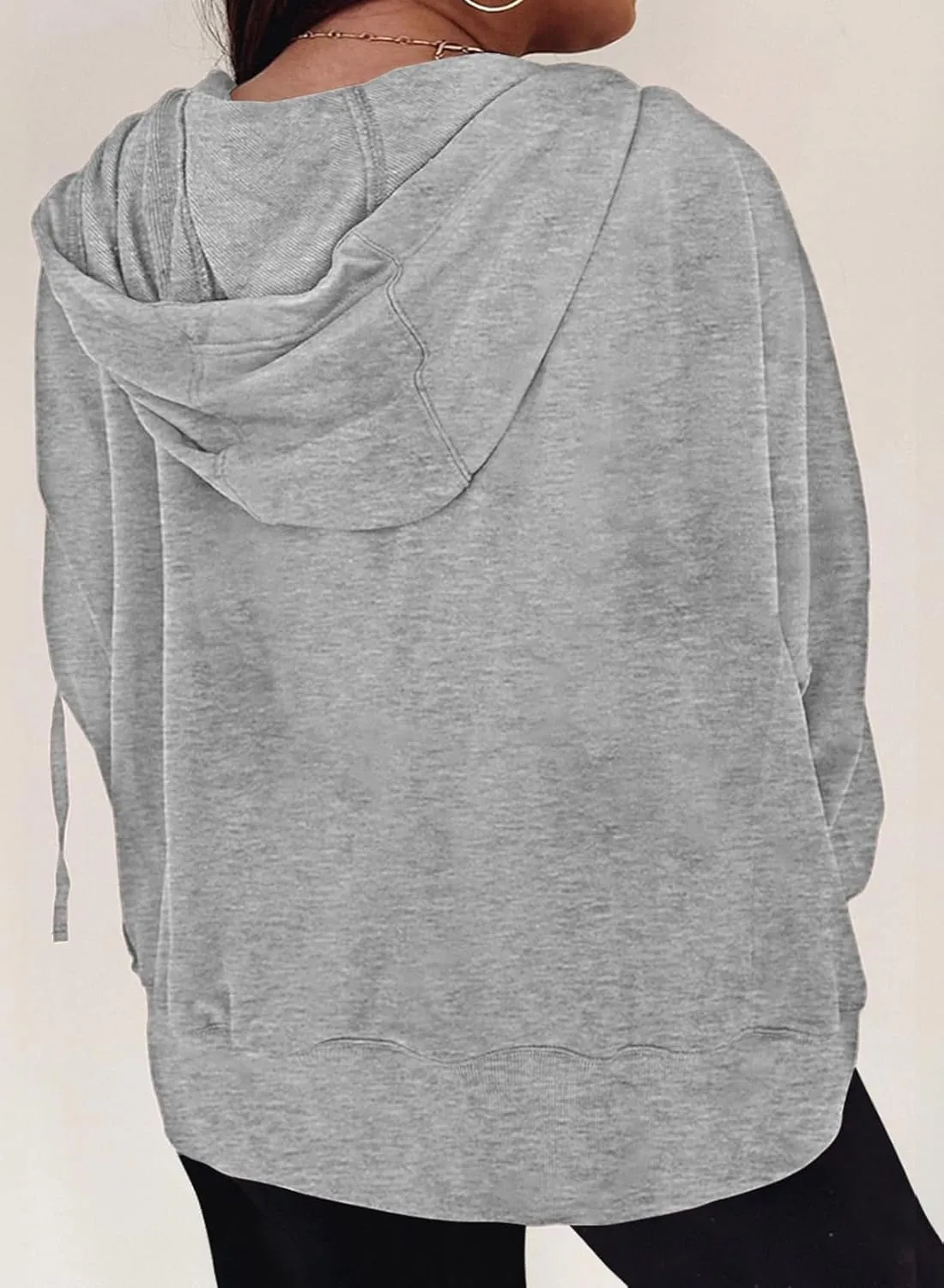 Eytino Women Plus Size Sweatshirts Long Sleeve Zip Up Oversized Casual Hoodies Jackets 2025 Fashion Fall Outfits(1X-5X)