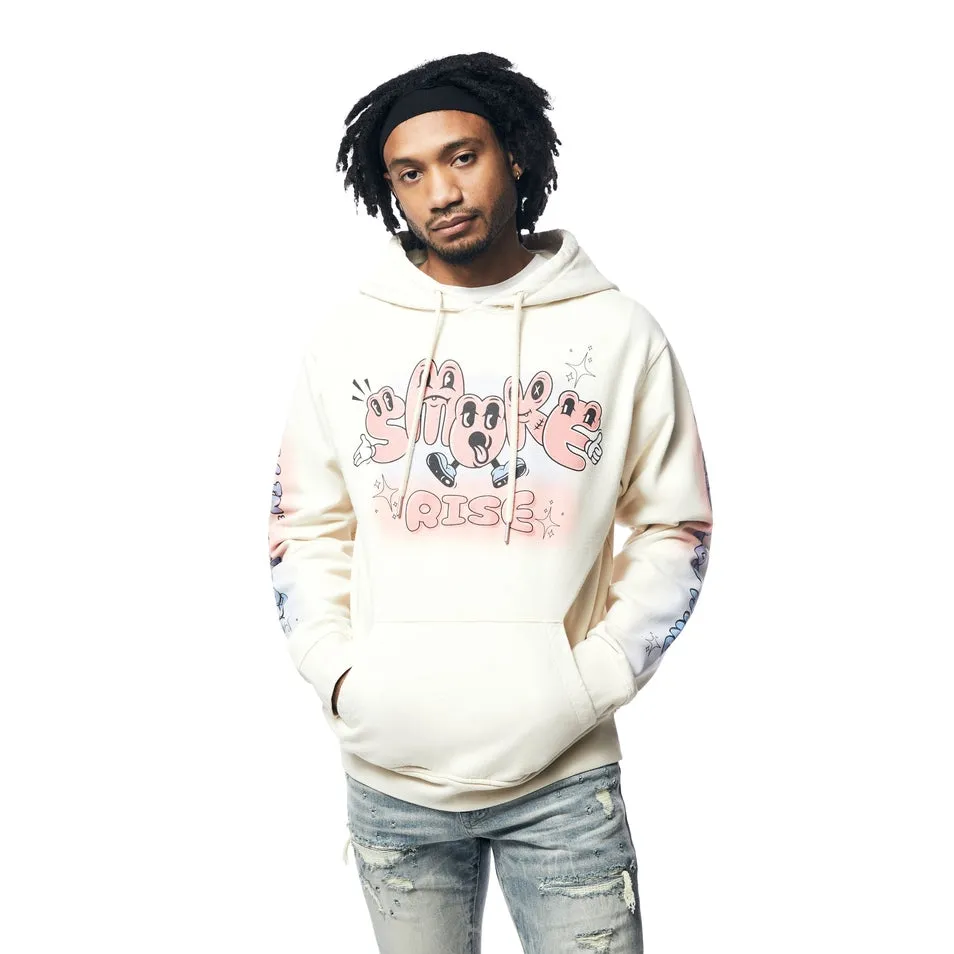 Fun French Terry Pullover Hoodie - Cream