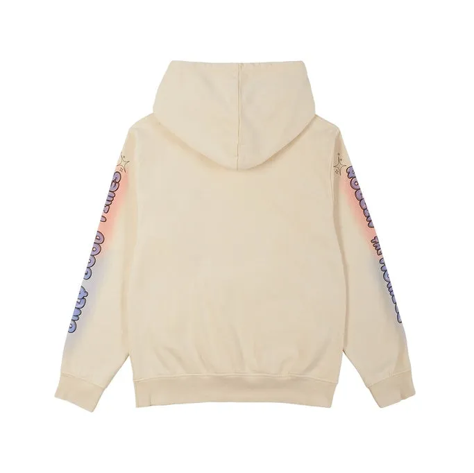 Fun French Terry Pullover Hoodie - Cream