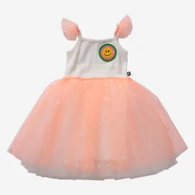 Girl Dresses | Smile Frill Tutu- Neon Orange | Petite Hailey