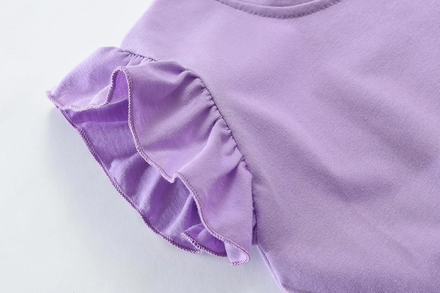 Girls Short Sleeve Shirts Casual Toddler Ruffle T Shirt Kids Bee Tank Top Mermaid Ice Cream Summer Crewneck Tees 2-7 Years
