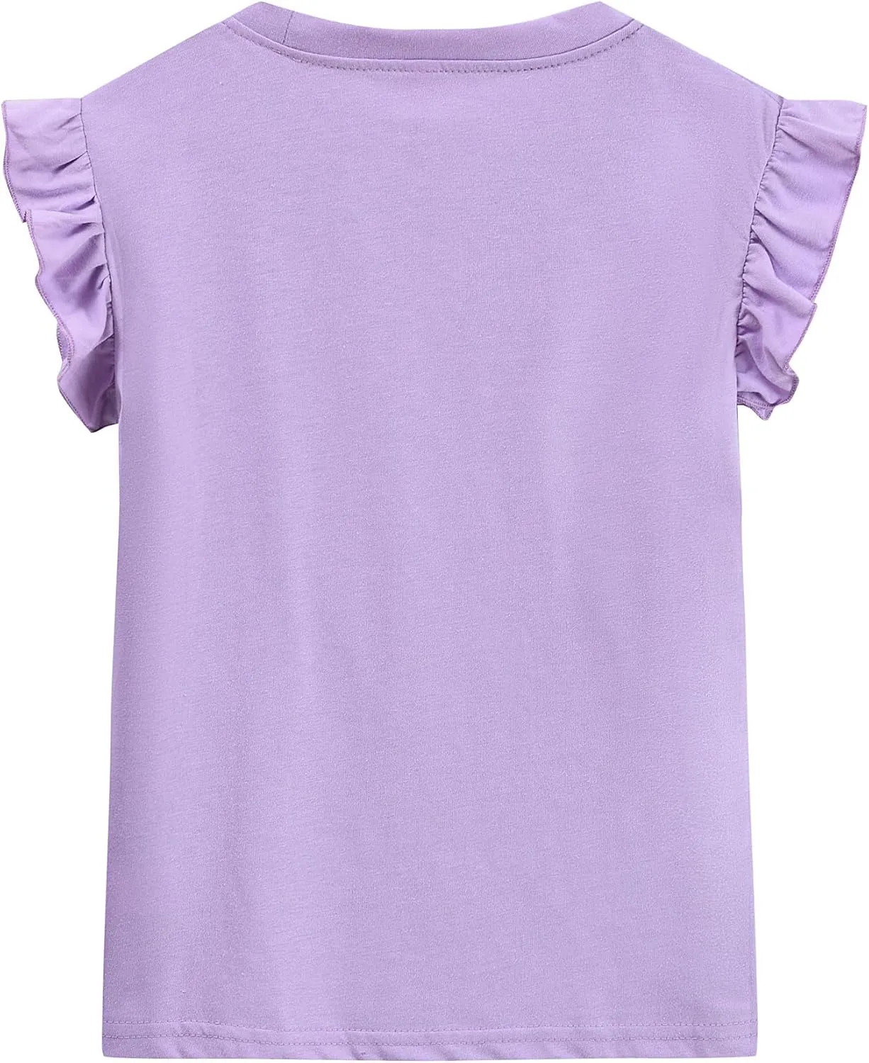 Girls Short Sleeve Shirts Casual Toddler Ruffle T Shirt Kids Bee Tank Top Mermaid Ice Cream Summer Crewneck Tees 2-7 Years