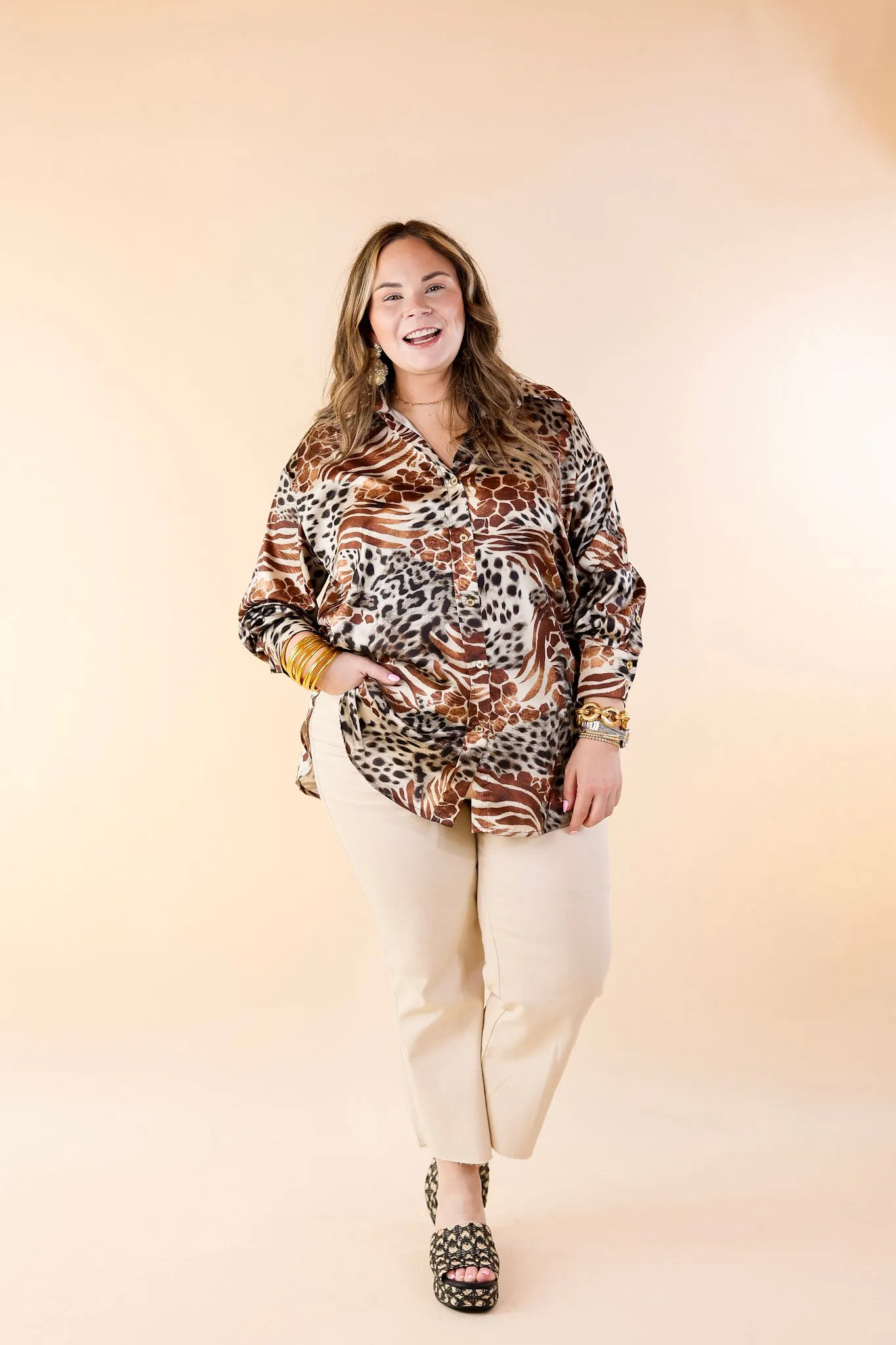 Judy Blue | Sign Me Up Tummy Control Cropped Wide Leg Jeans in Bone Cream