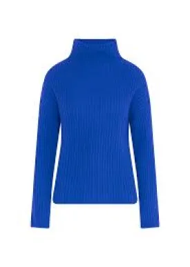 LONA Turtleneck Sweater in Cobalt
