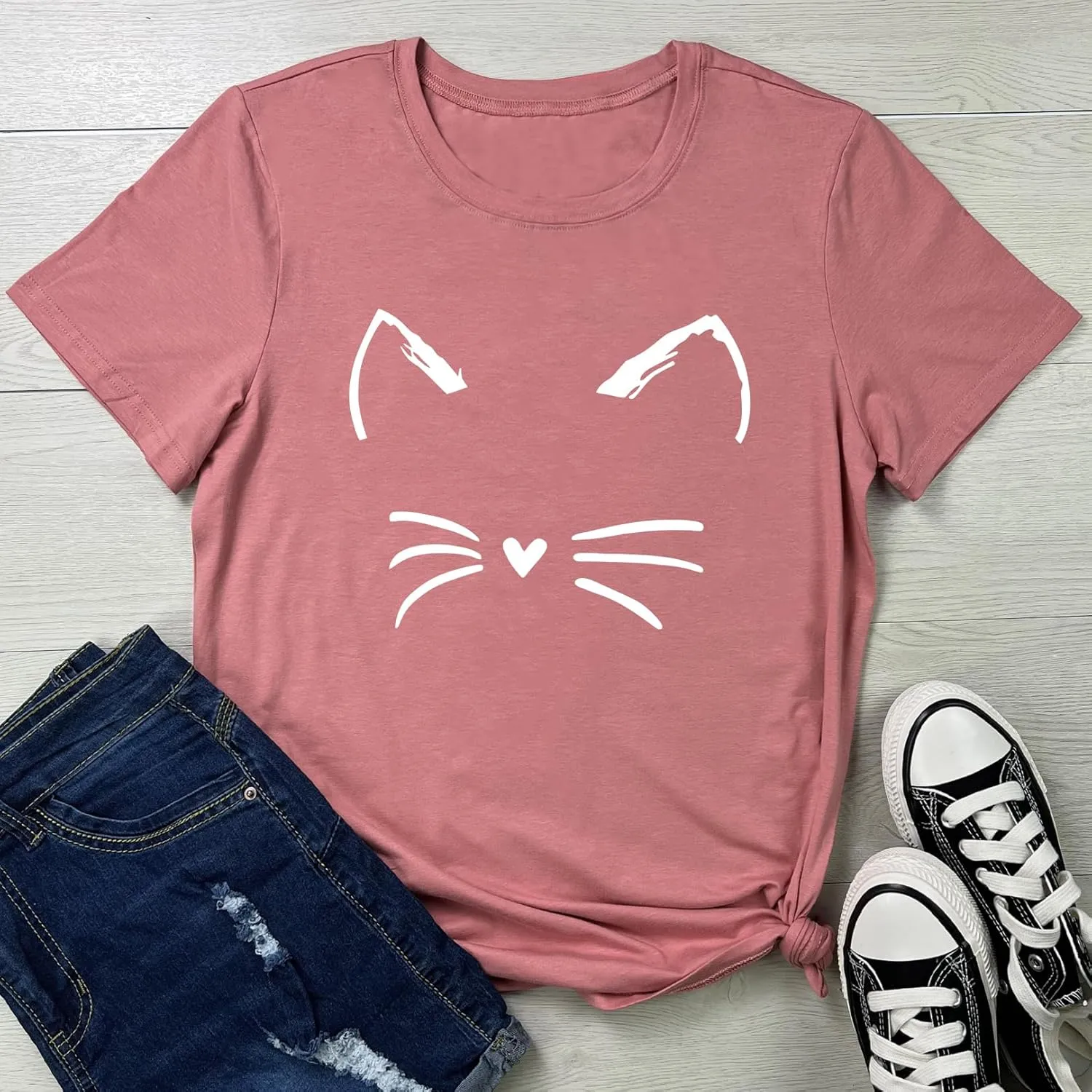 LOOKFACE Women's Cute T Shirt Junior Tops Teen Girls Graphic Tees