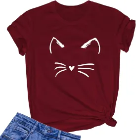 LOOKFACE Women's Cute T Shirt Junior Tops Teen Girls Graphic Tees