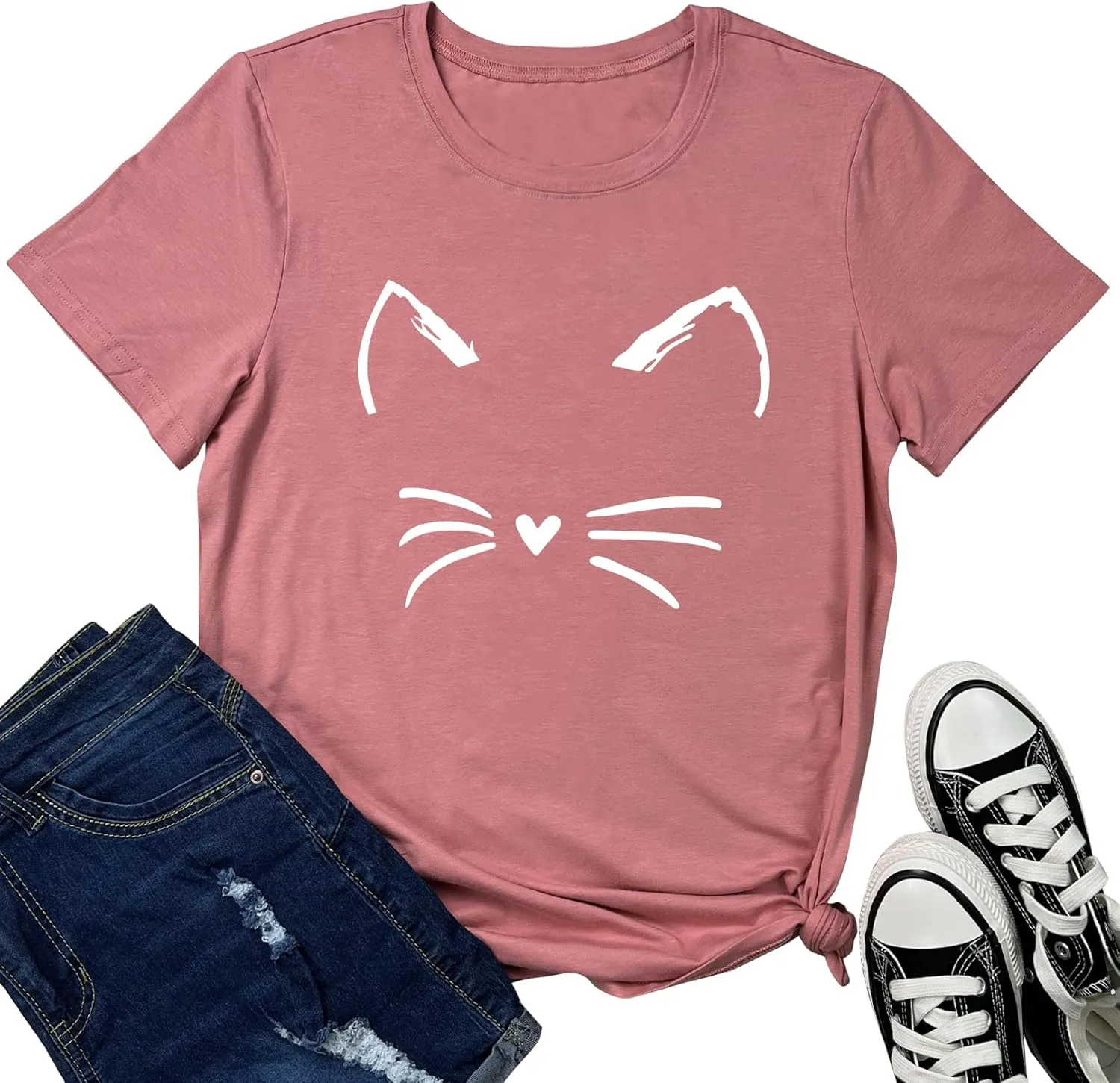 LOOKFACE Women's Cute T Shirt Junior Tops Teen Girls Graphic Tees