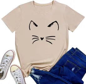 LOOKFACE Women's Cute T Shirt Junior Tops Teen Girls Graphic Tees