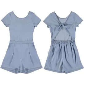 MAYORAL - Denim Playsuit - Blue