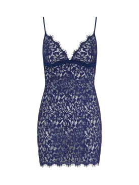 Muse by Coco de Mer Beatrice Slip in Navy
