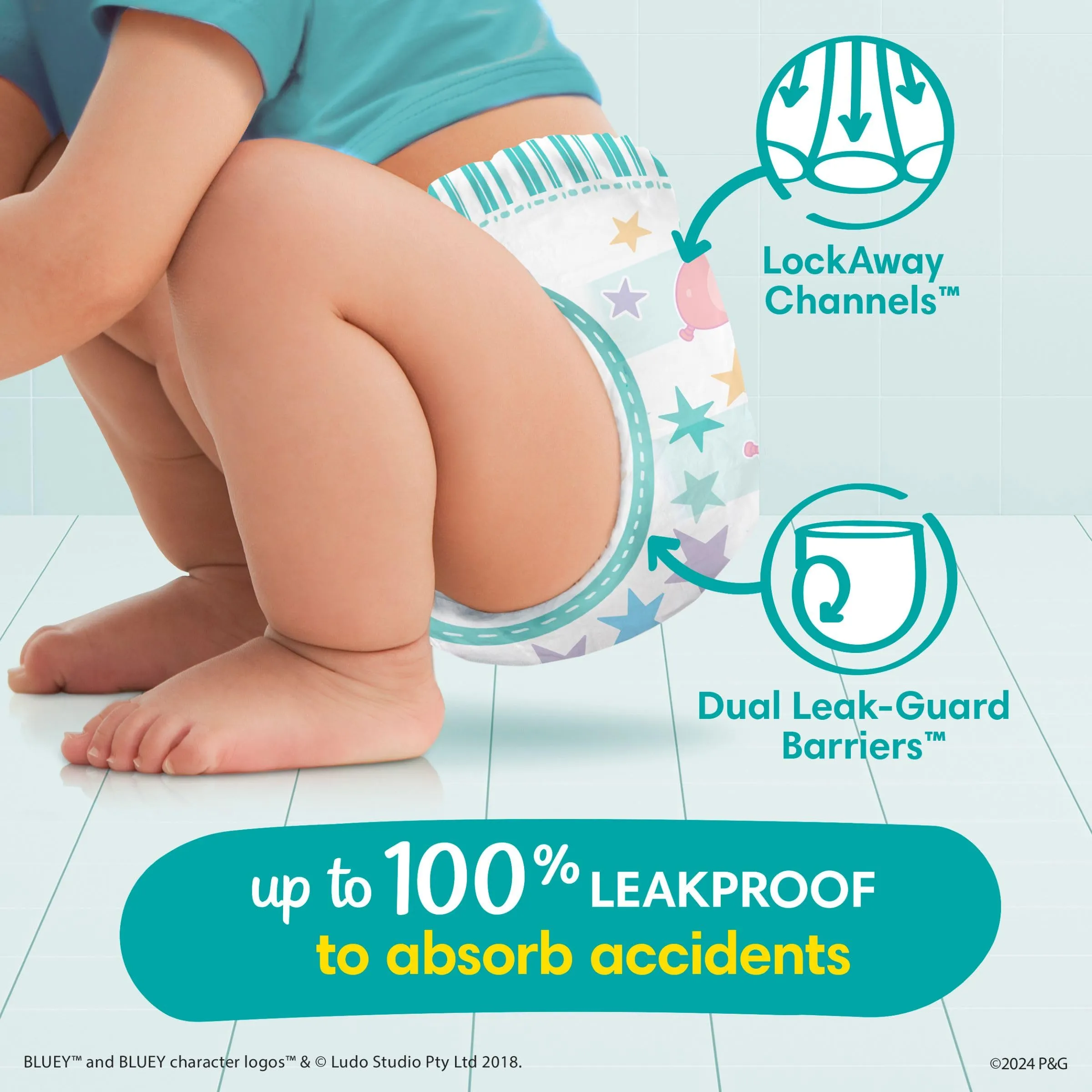 Pampers Easy Ups Diapers, Size 5 (3T-4T)