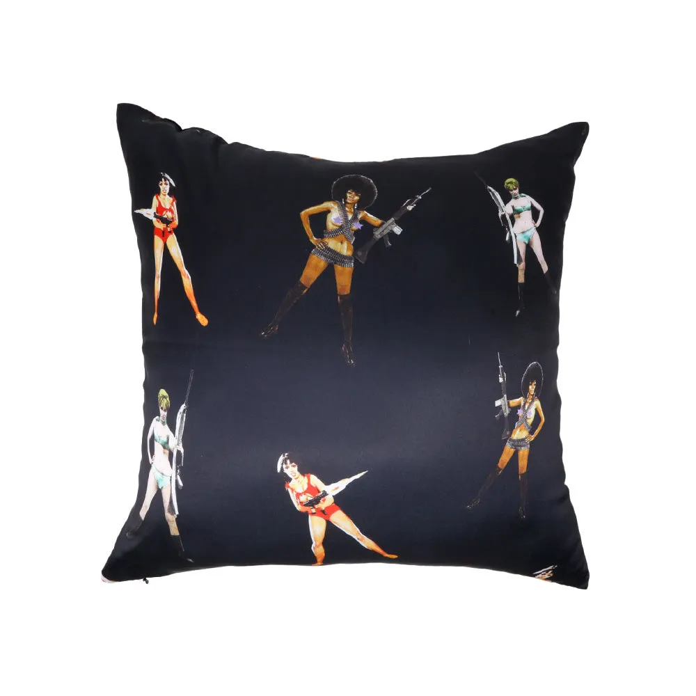 【SICKBOY】"GIRLS GIRLS GIRLS" PILLOW COVER (BLACK)