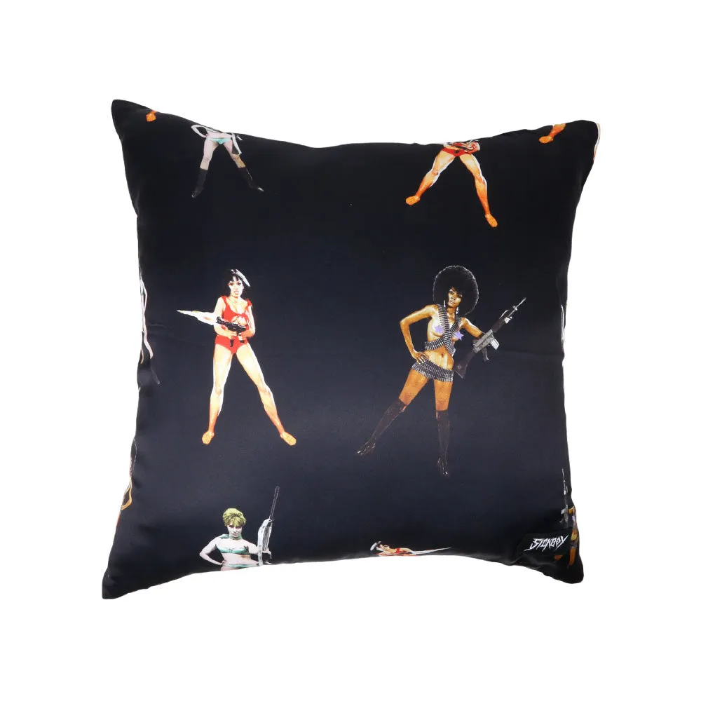 【SICKBOY】"GIRLS GIRLS GIRLS" PILLOW COVER (BLACK)