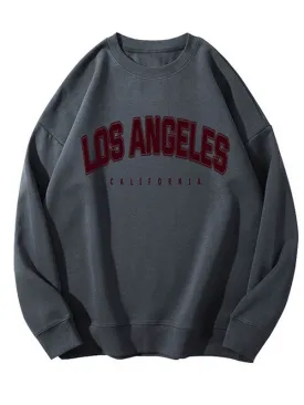 Stylish Women's Letter Graphic Print Sweatshirt / Warm Loose Clothes for Lady - SF0053