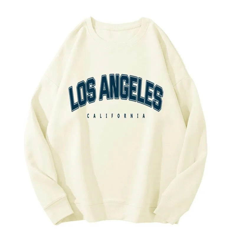 Stylish Women's Letter Graphic Print Sweatshirt / Warm Loose Clothes for Lady - SF0053