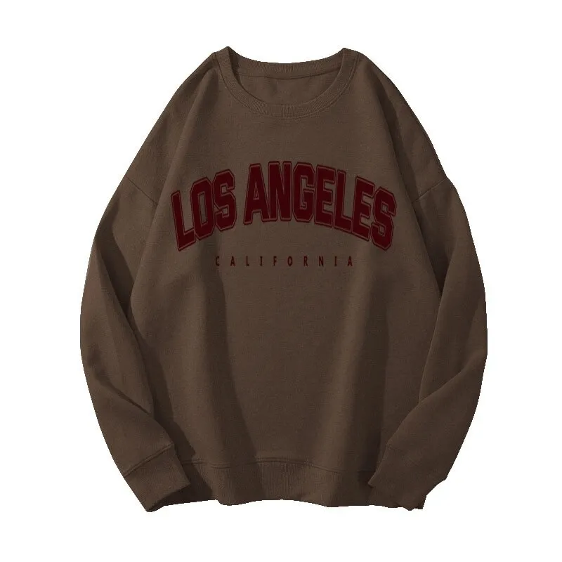 Stylish Women's Letter Graphic Print Sweatshirt / Warm Loose Clothes for Lady - SF0053