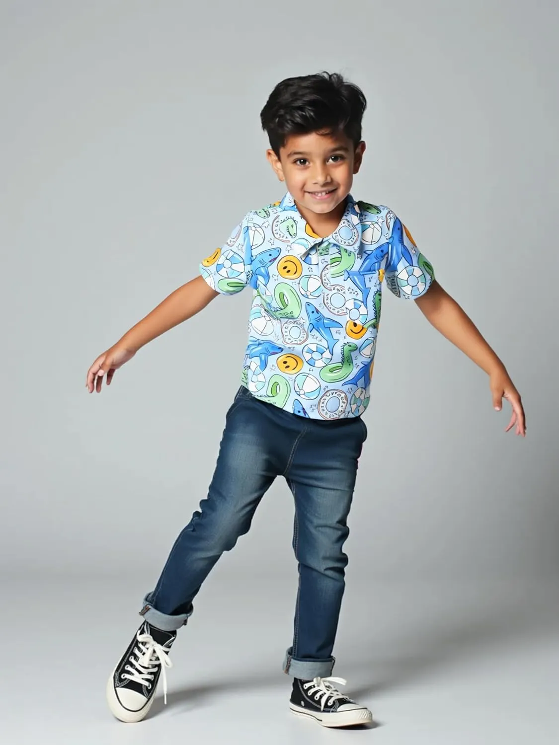 Unique Baby Short Sleeve Collared Boys Polo Shirt, Toddler Kids Polo Shirts