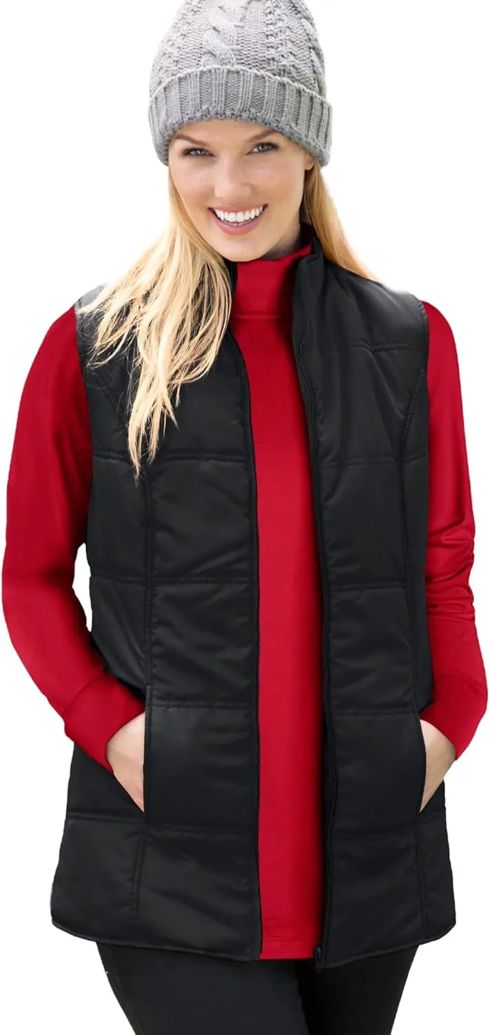 Woman Within Plus Size Quilted Vest
