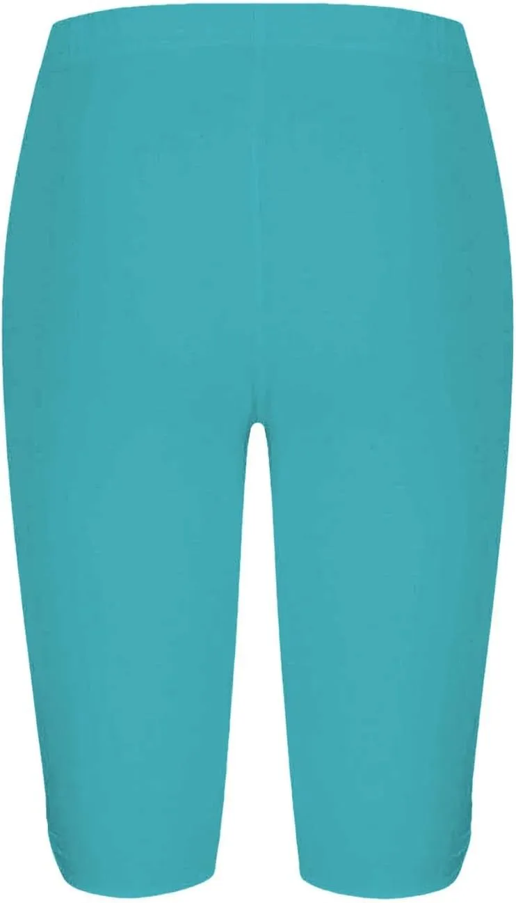 Women's Leggings, High Waisted Knee Length Capris Stretch for Casual Yoga Pants Workout Exercise