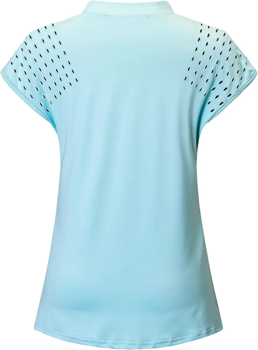 Womens V Neck Golf Polo Shirts Short Sleeve Sport Shirt Workout Tops